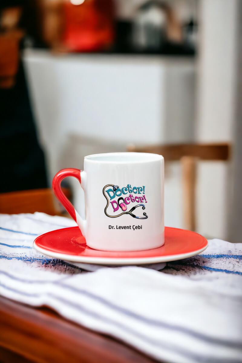 Doktor Doktor Renkli Türk Kahvesi Fincanı