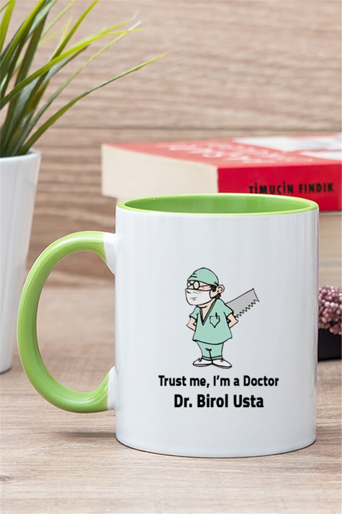 Doktor Esprili İçi Renkli Kupa Bardak