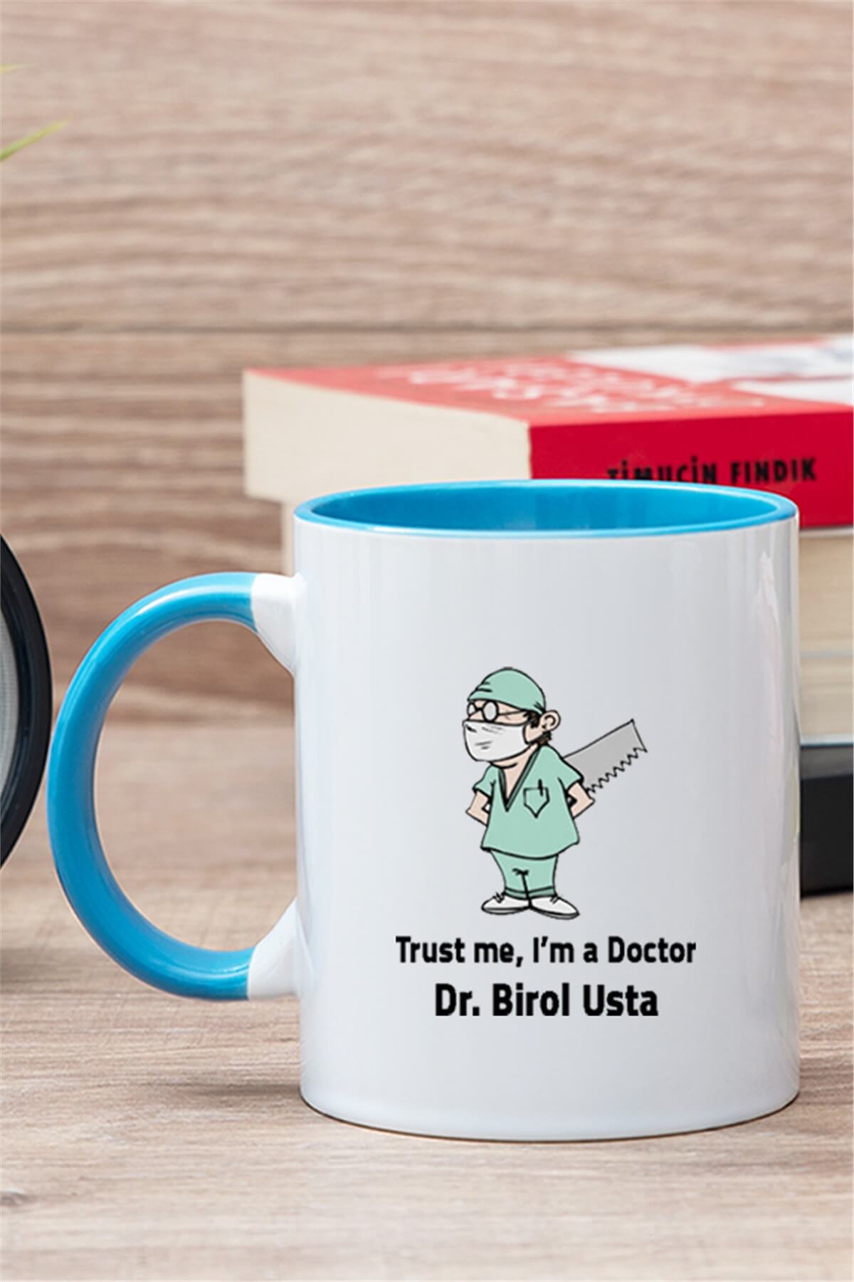 Doktor Esprili İçi Renkli Kupa Bardak