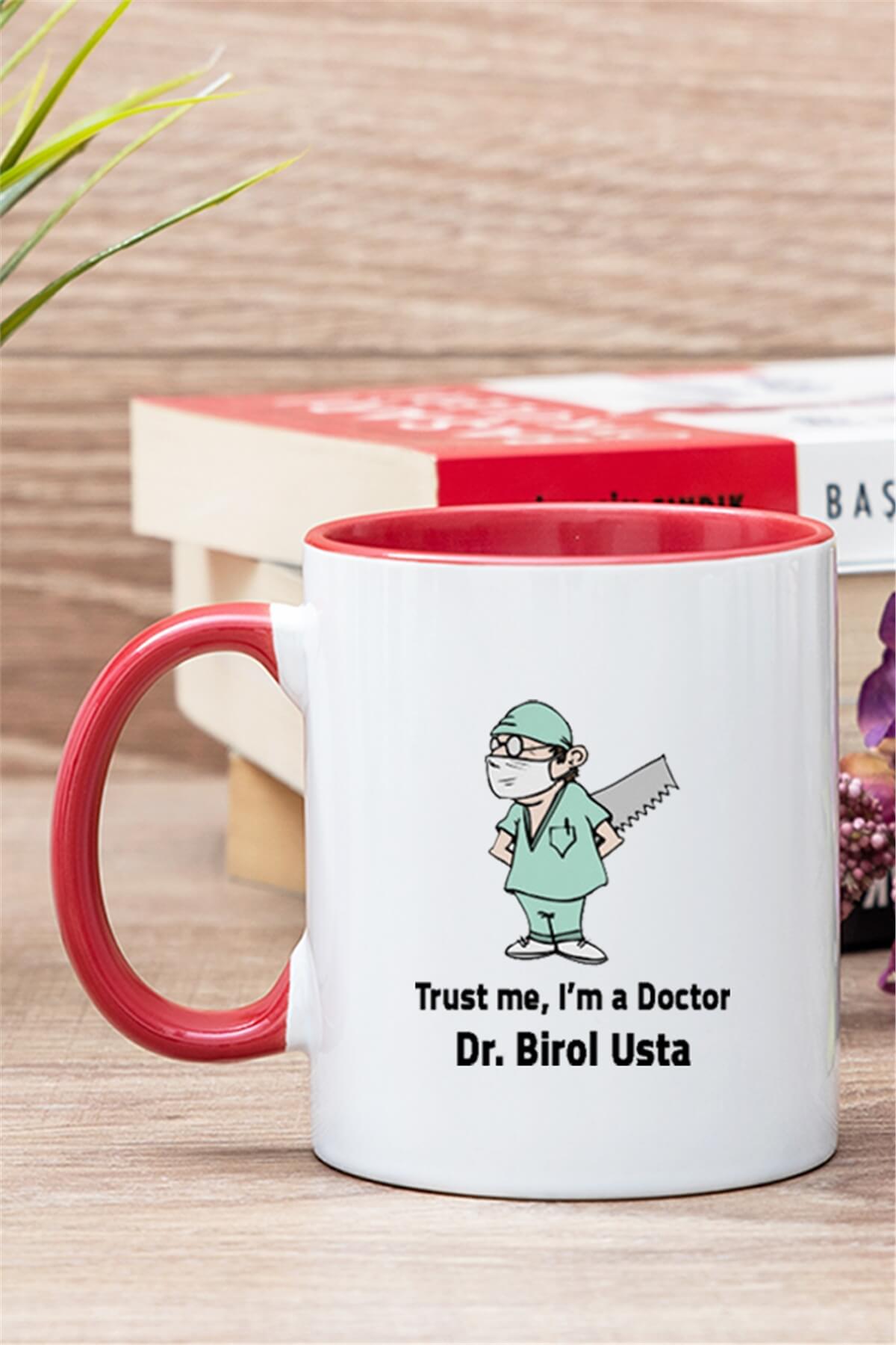 Doktor Esprili İçi Renkli Kupa Bardak