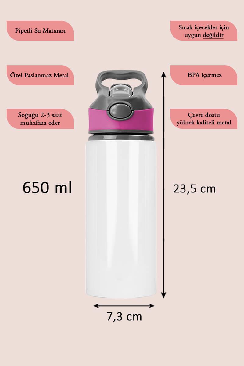Doktora Hediye Kişiye Özel Karikatürlü Pipetli Su Matarası