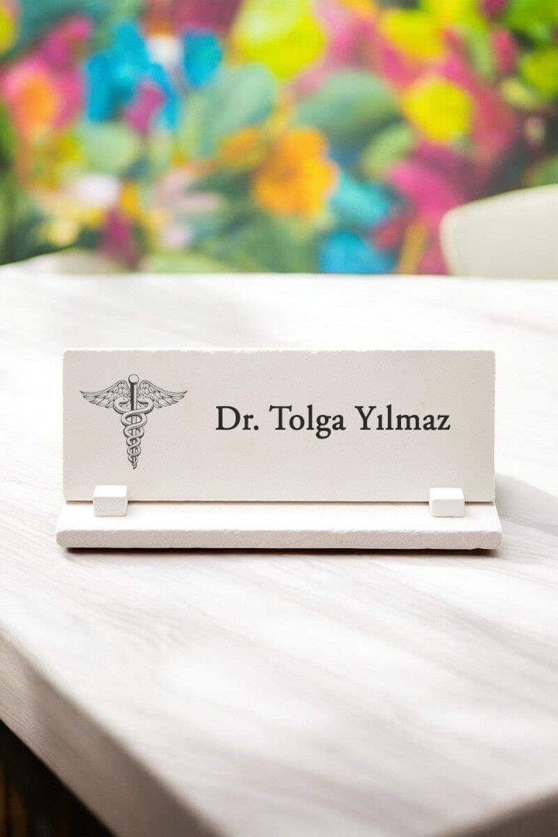 Doktora Hediye Kişiye Özel Masa Üstü İsimlik