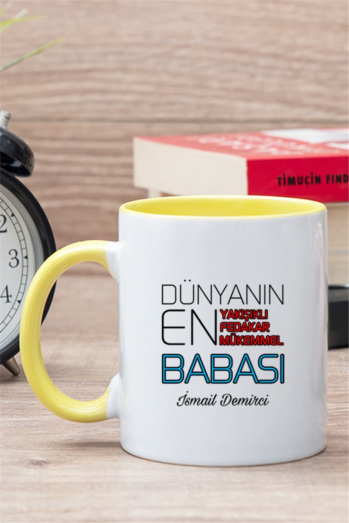 Babaya Hediye Dünyanın En İyi Babası İçi Renkli Kupa Bardak