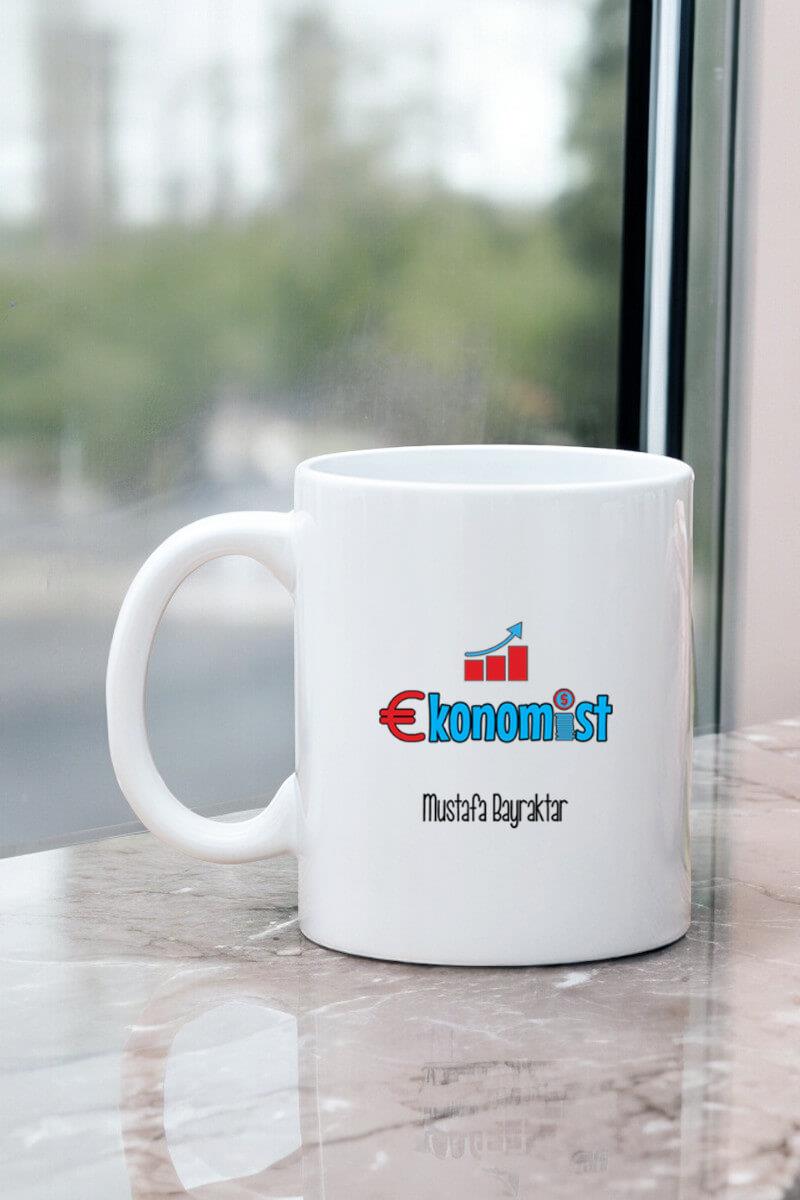 Ekonomistlere Hediye Beyaz Kupa Bardak