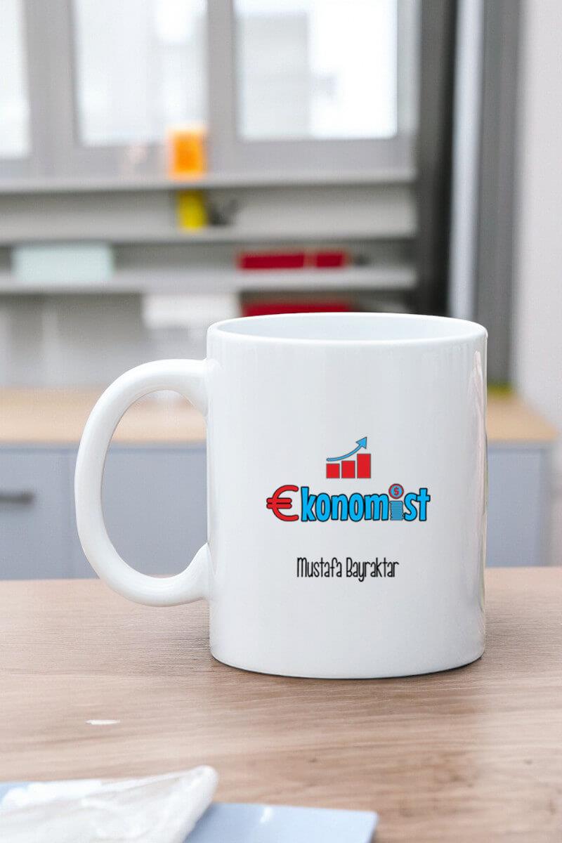 Ekonomistlere Hediye Beyaz Kupa Bardak