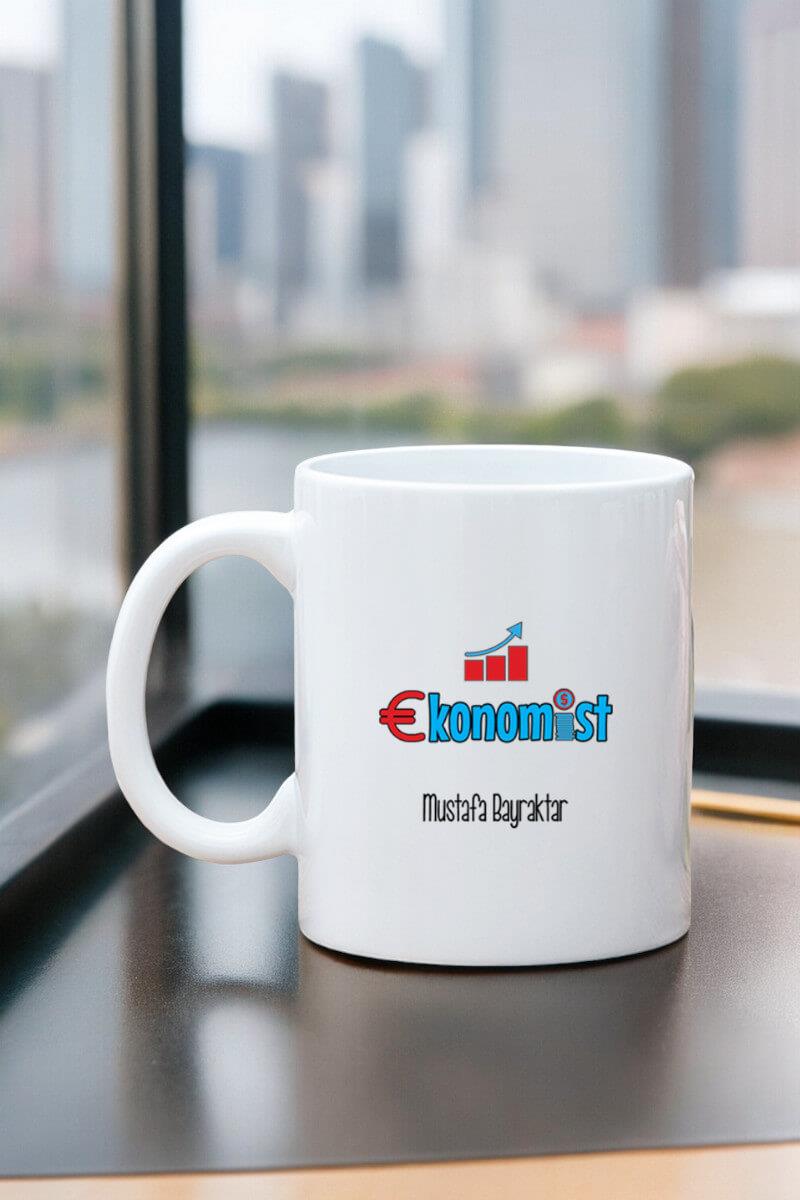 Ekonomistlere Hediye Beyaz Kupa Bardak