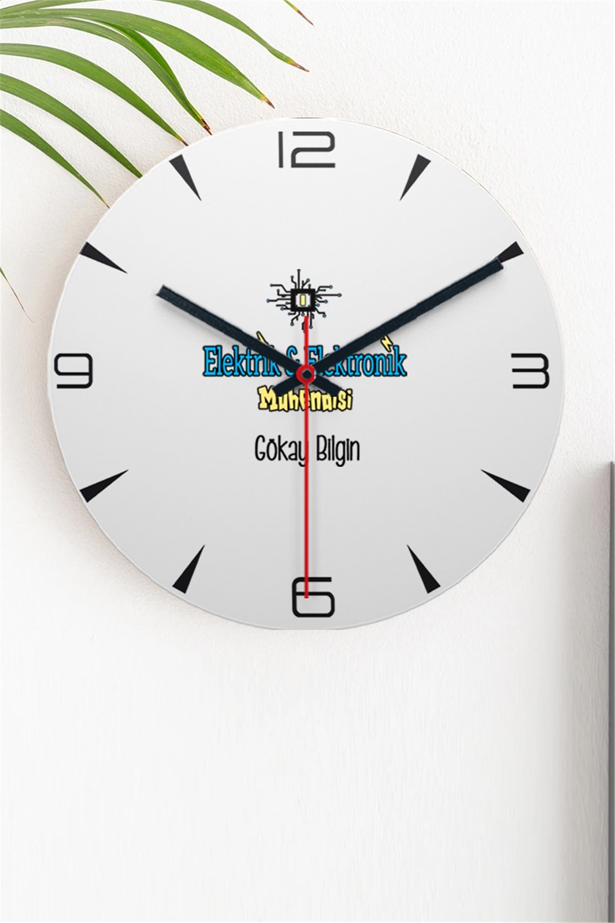 Elektrik Elektronik Mühendisi Ahşap Duvar Saati