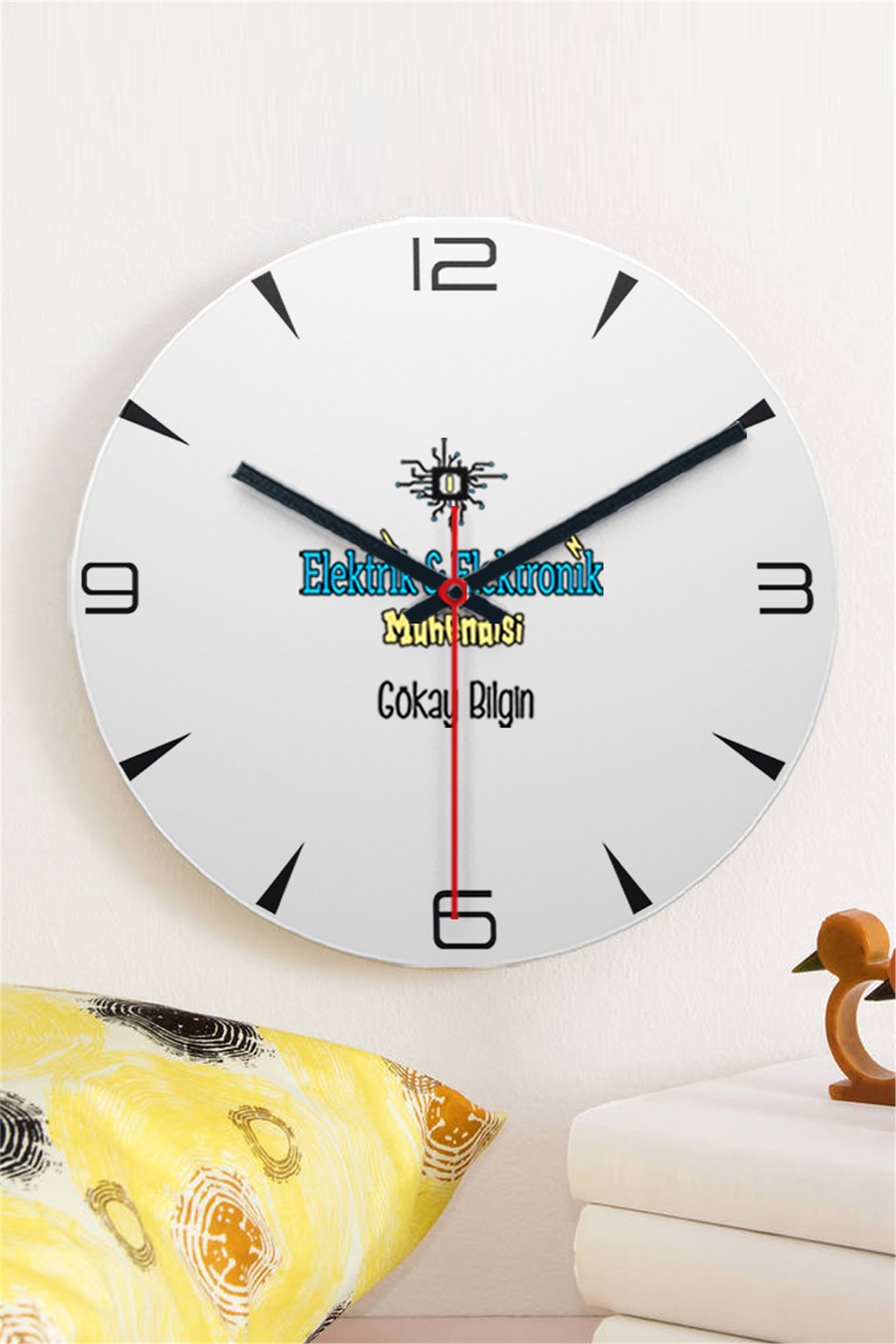 Elektrik Elektronik Mühendisi Ahşap Duvar Saati