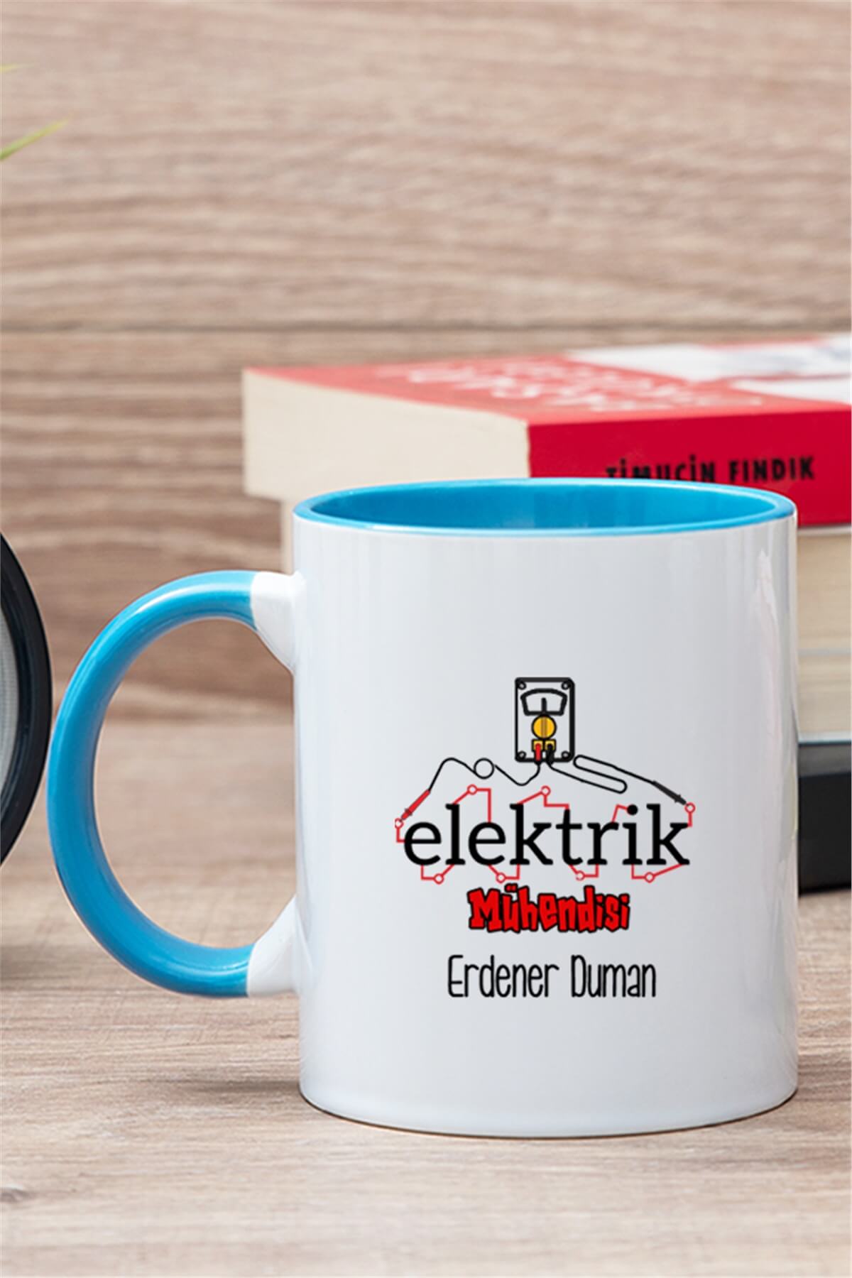 Elektrik Mühendisi İçi Renkli Kupa Bardak