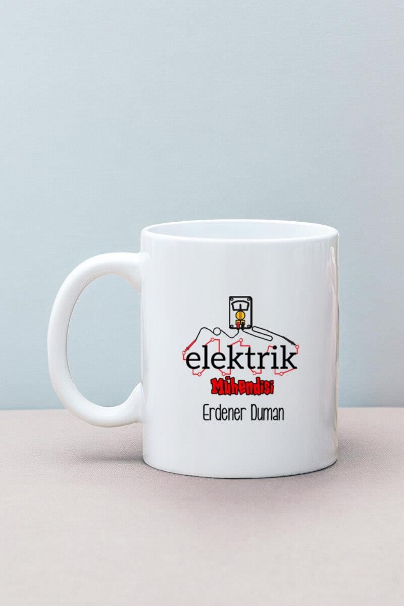 Elektrik Mühendisine Hediye Beyaz Kupa Bardak