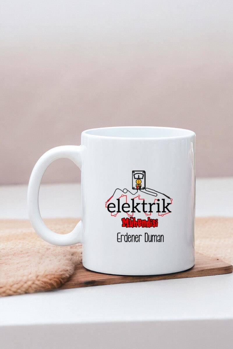 Elektrik Mühendisine Hediye Beyaz Kupa Bardak