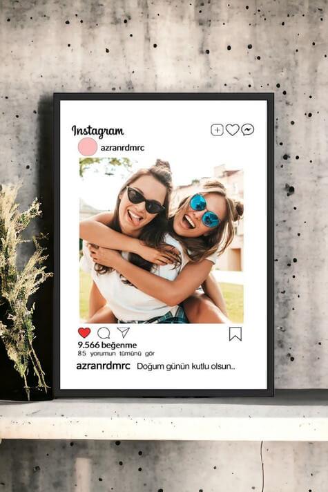 En Yakın Arkadaşa Doğum Günü Hediyesi İnstagram Tasarım Çerçeve