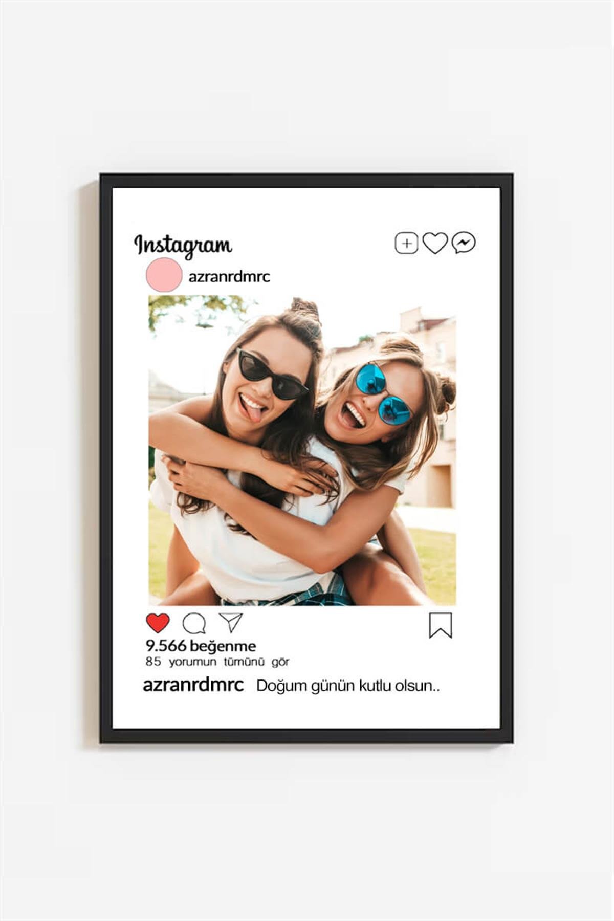 En Yakın Arkadaşa Doğum Günü Hediyesi İnstagram Tasarım Çerçeve