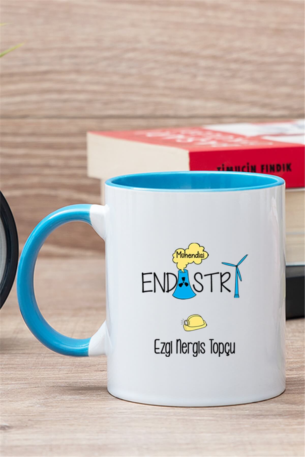 Endüstri Mühendisi İçi Renkli Kupa Bardak