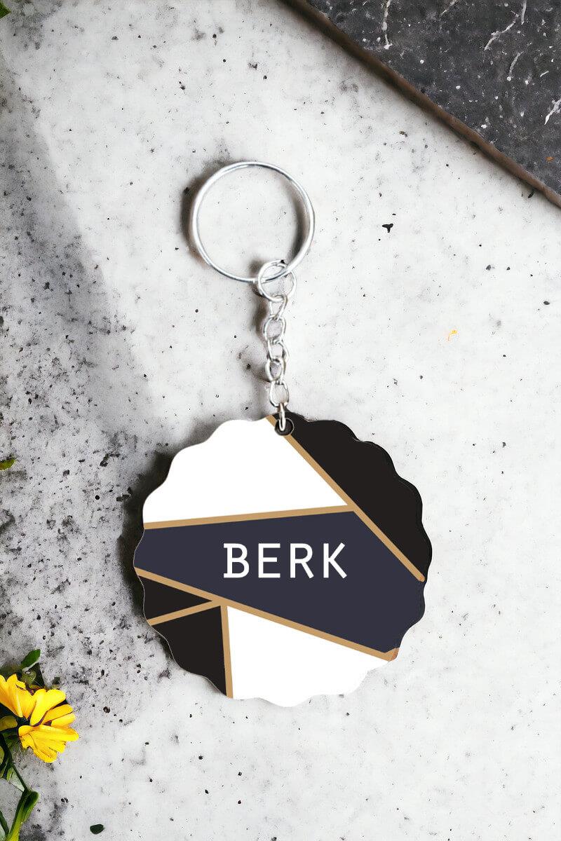 Erkeğe Hediye Kişiye Özel İsim Yazılı Anahtarlık