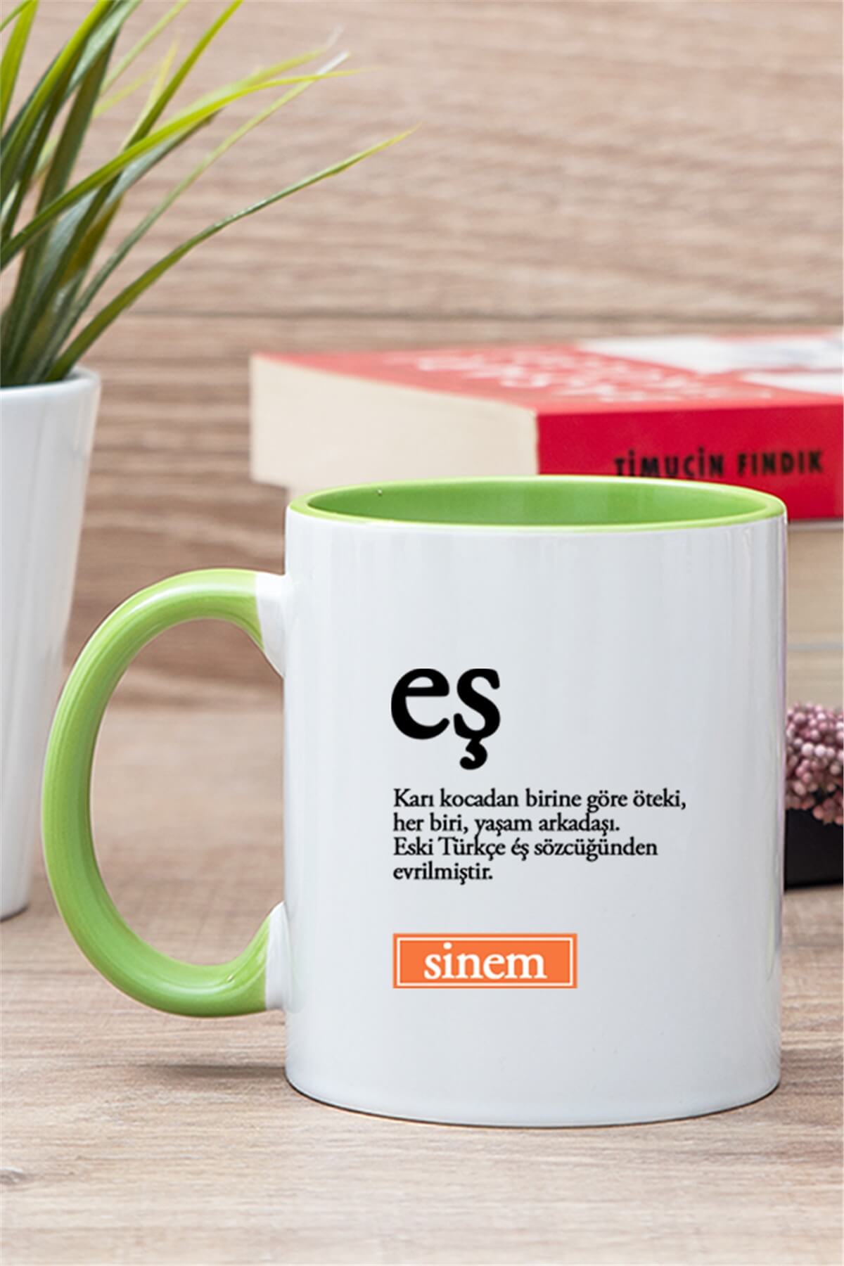 Eş Kelime Anlamı İçi Renkli Kupa Bardak