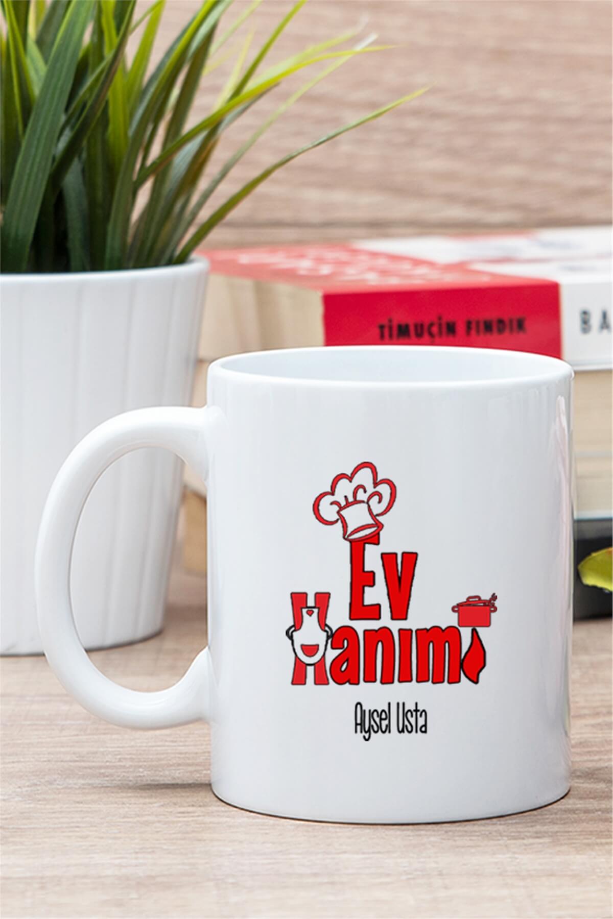 Ev Hanımı Beyaz Kupa Bardak