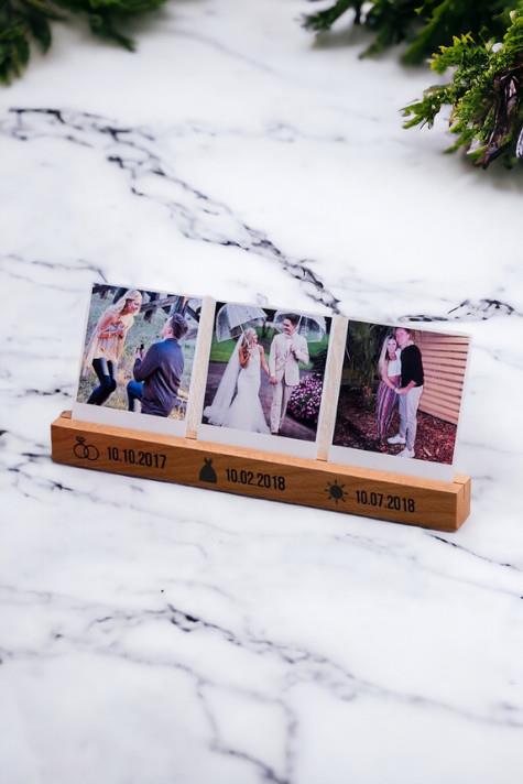 Evli Çiftlere Özel Hediye Ahşap Stand