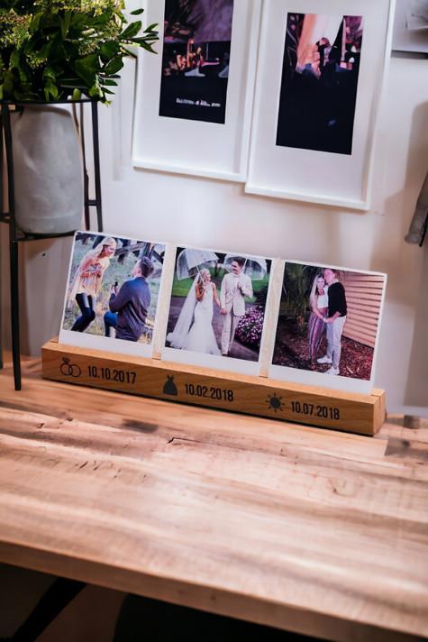 Evli Çiftlere Özel Hediye Ahşap Stand