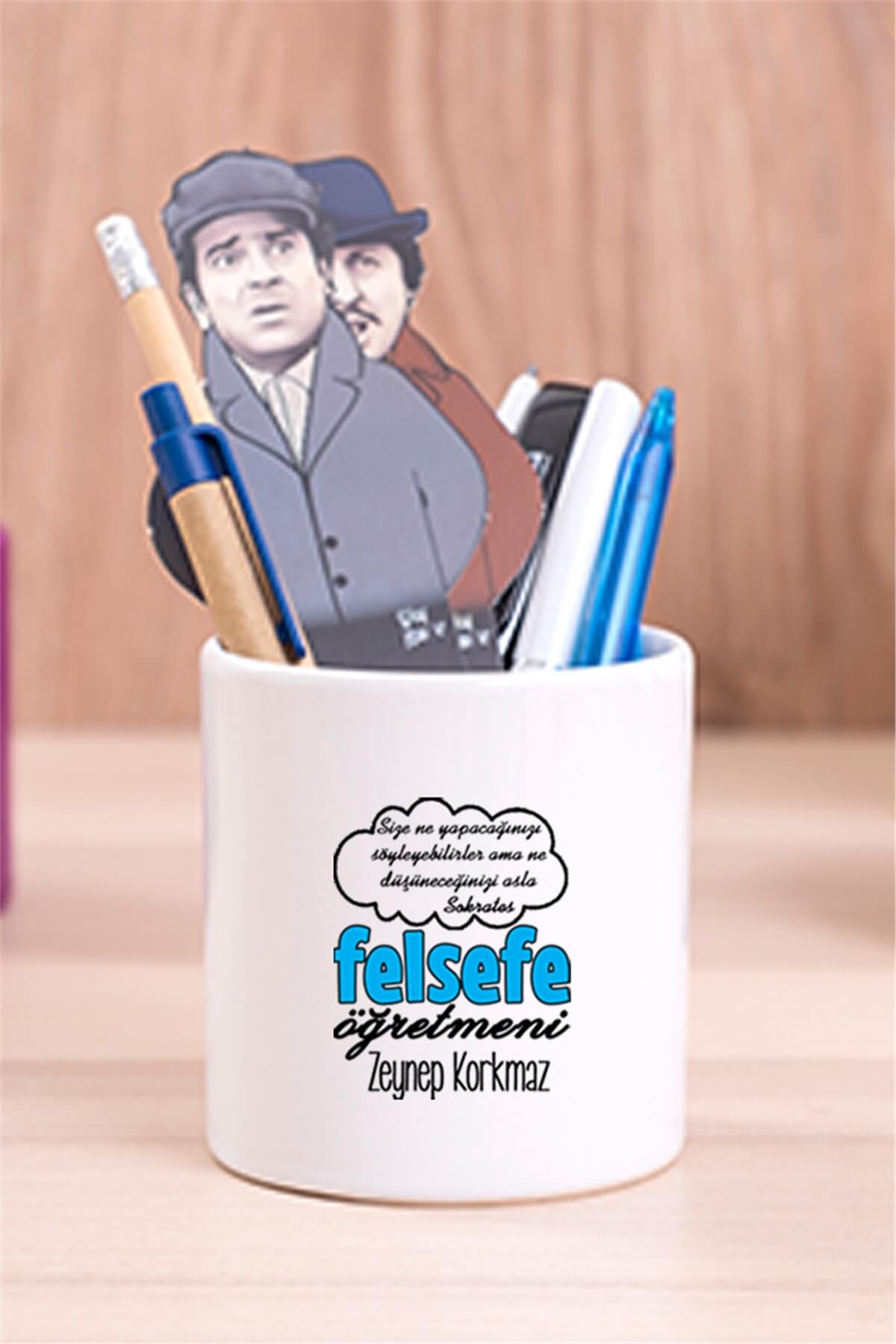 Felsefe Öğretmeni Seramik Kalemlik