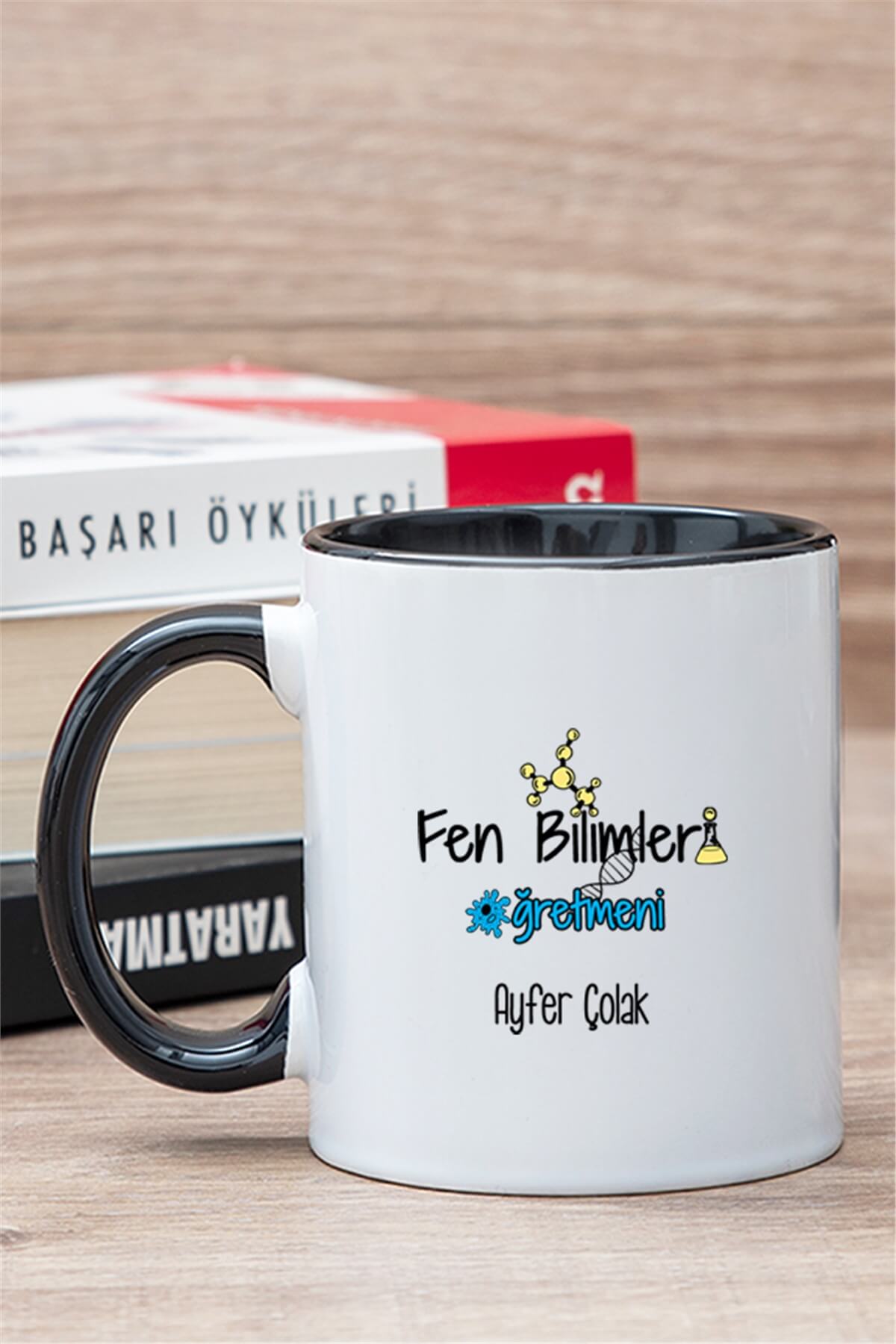 Fen Bilimleri Öğretmeni İçi Renkli Kupa Bardak