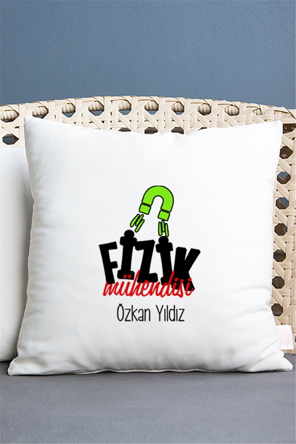 Fizik Mühendisi Saten Kare Yastık