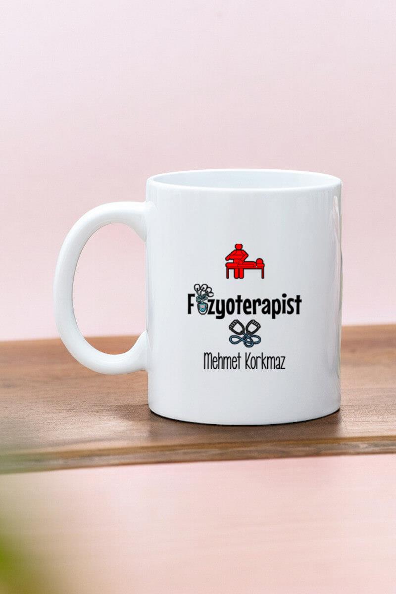 Fizyoterapistlere Hediye Beyaz Kupa Bardak
