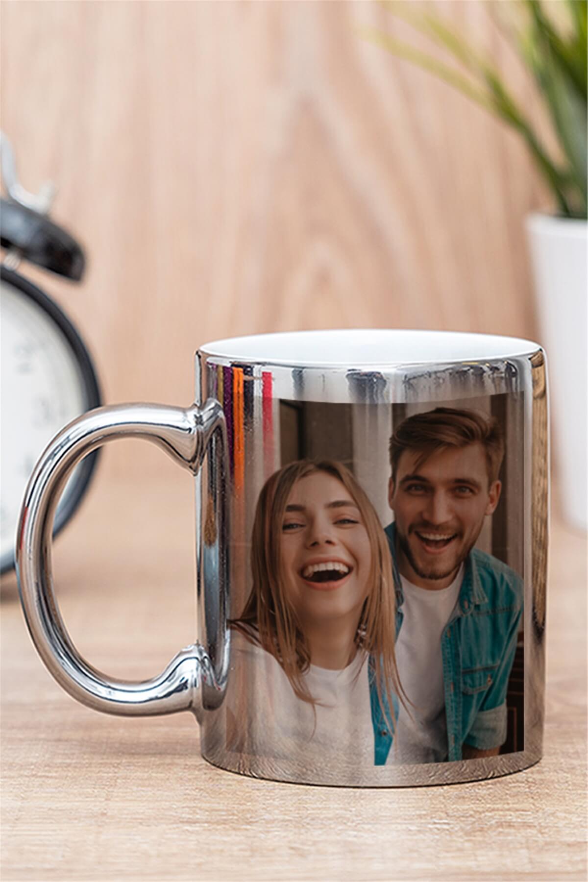 Fotoğraflı Gold - Silver Kupa Bardak