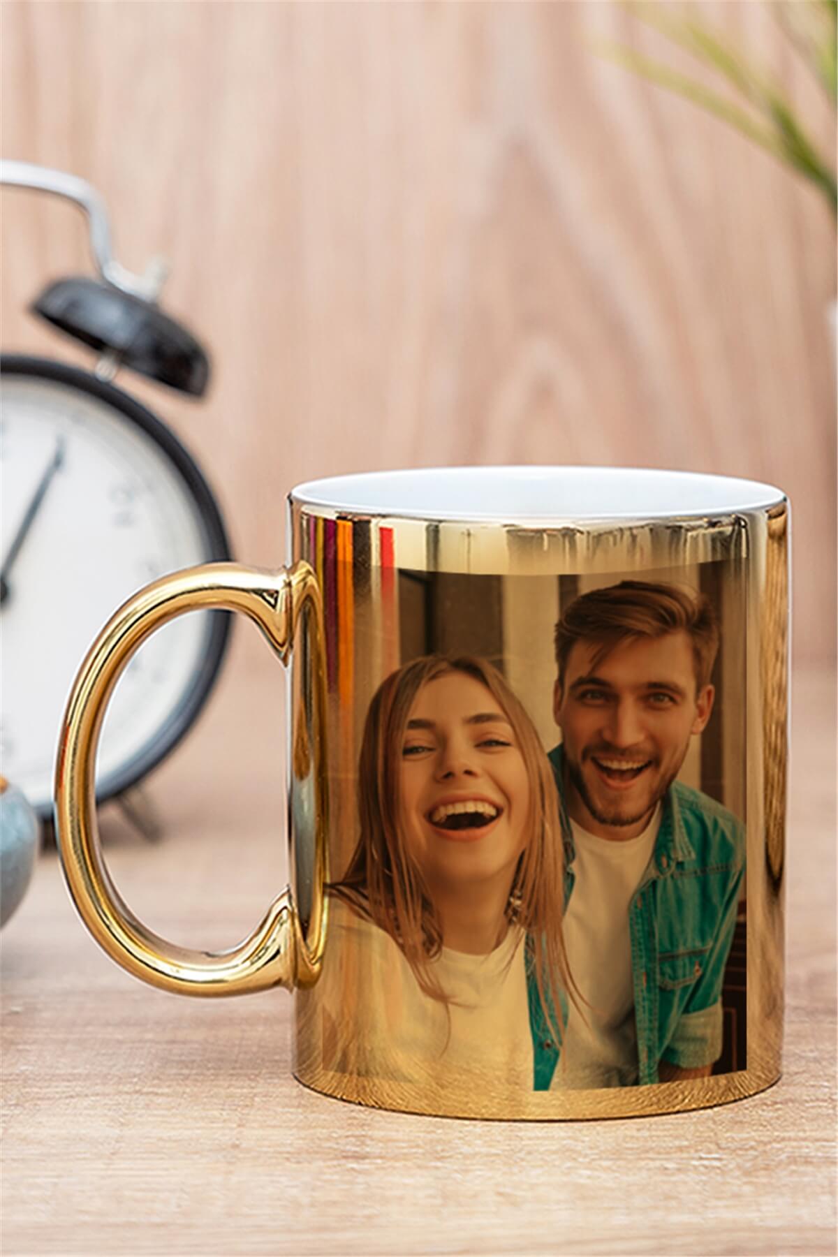 Fotoğraflı Gold - Silver Kupa Bardak