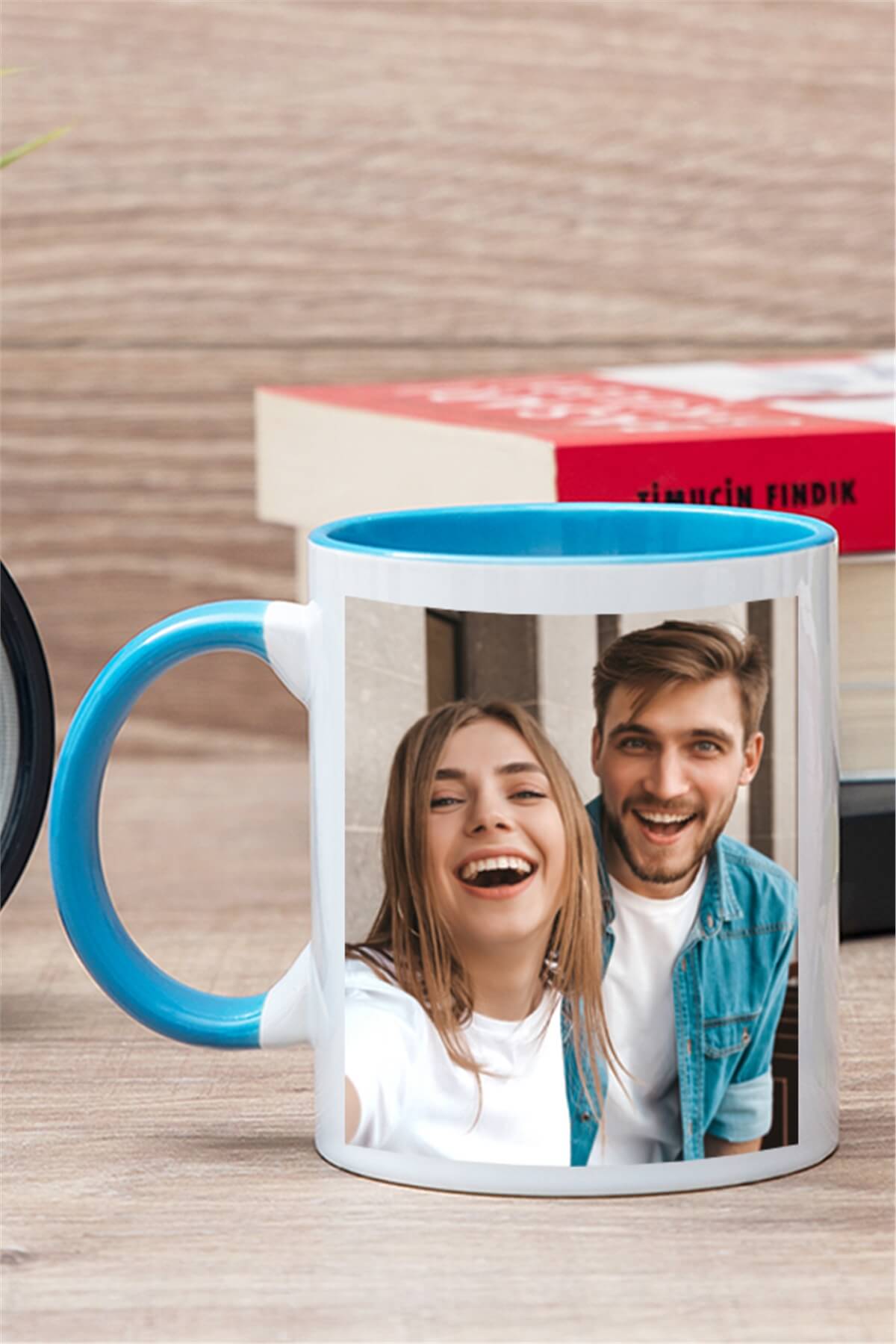 Fotoğraflı İçi Renkli Kupa Bardak