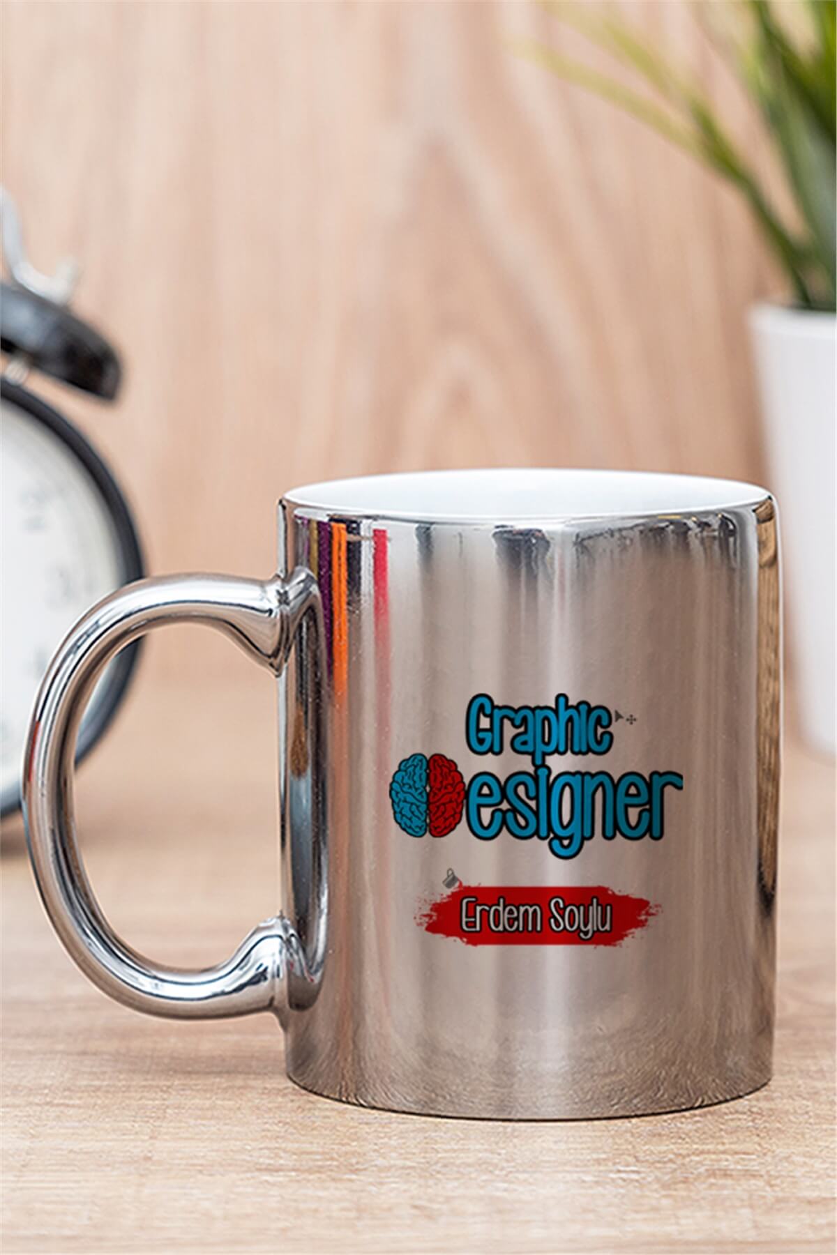 Grafiker Gold - Silver Kupa Bardak