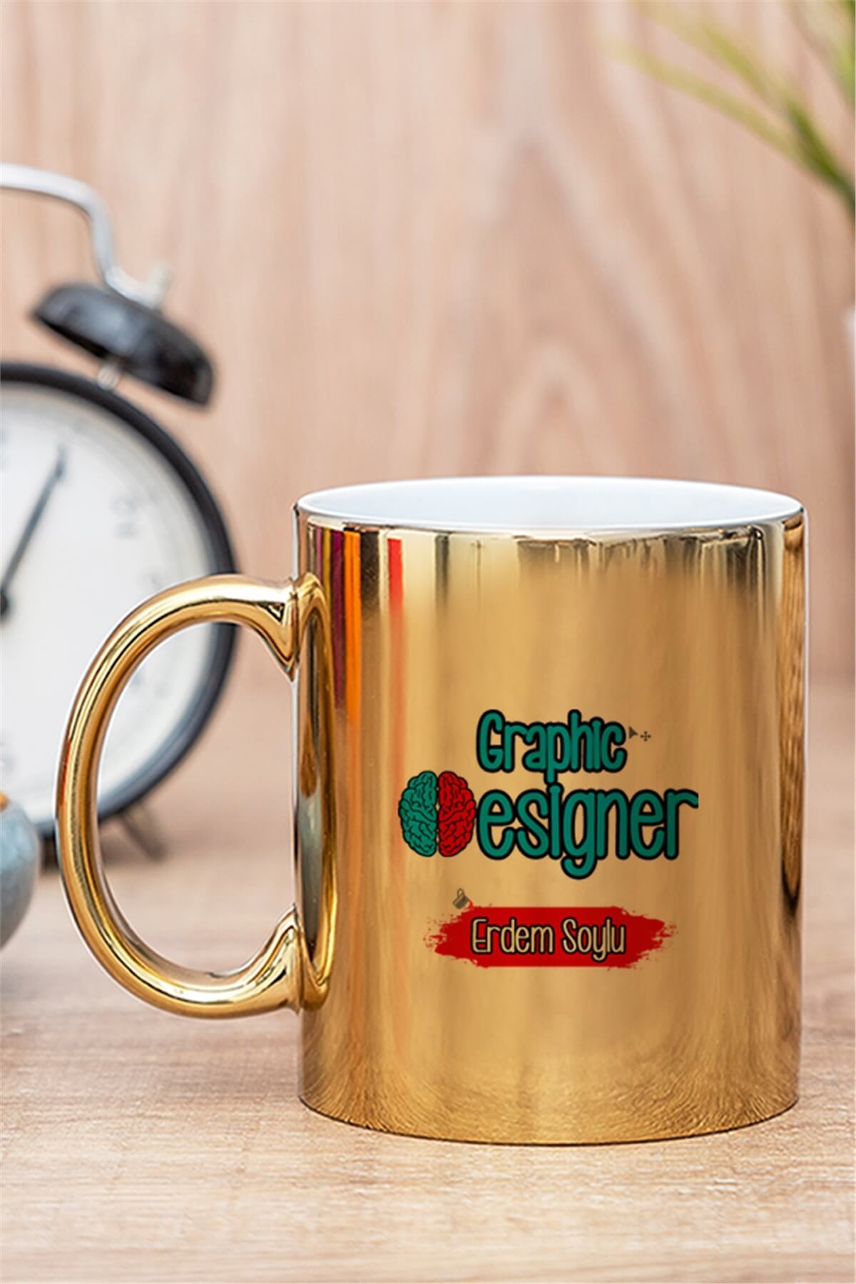 Grafiker Gold - Silver Kupa Bardak