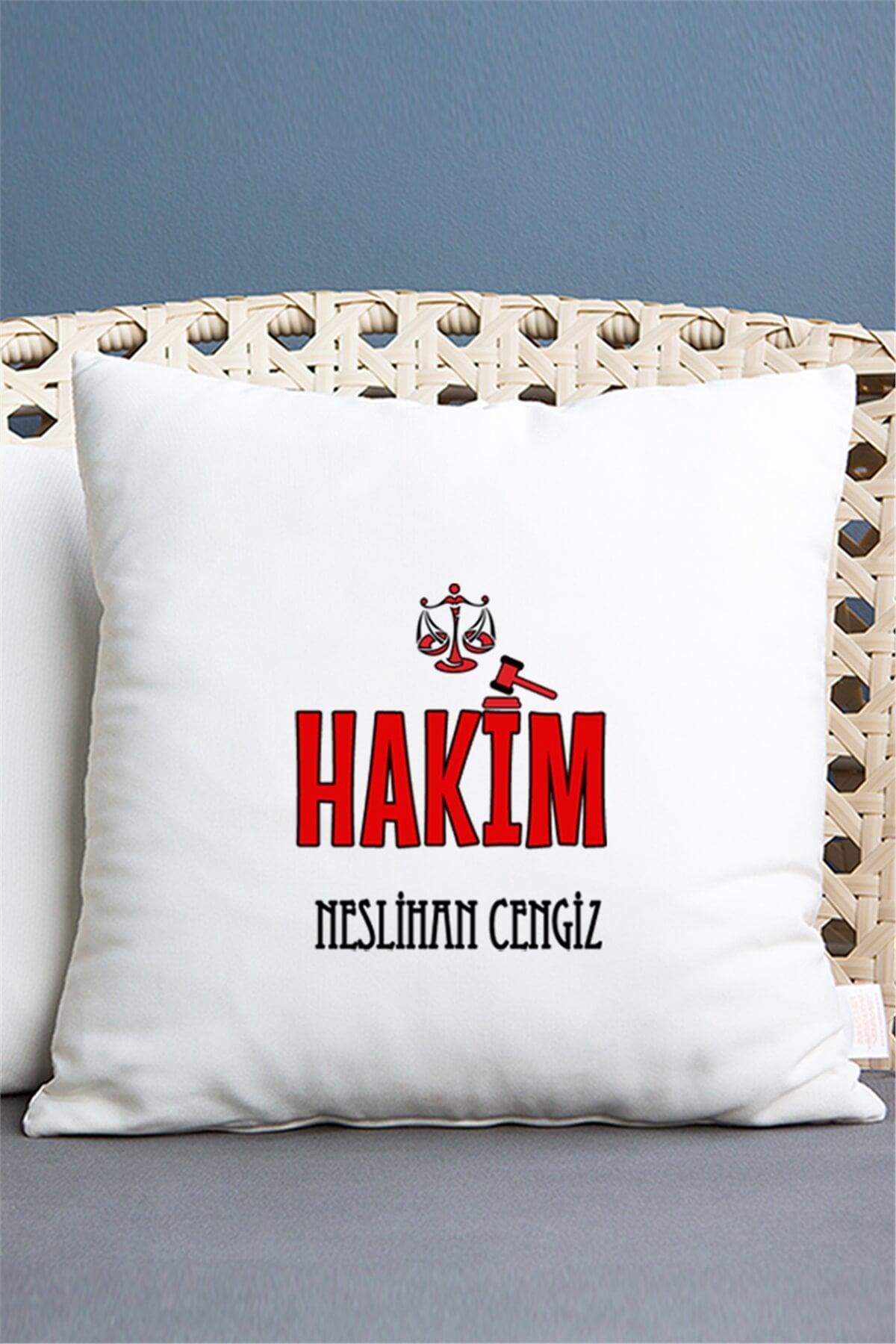 Hakim Saten Kare Yastık