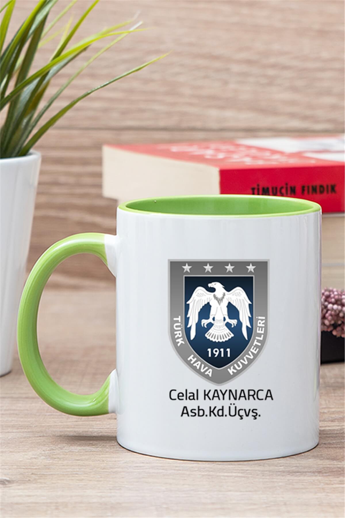 Hava Kuvvetleri İçi Renkli Kupa Bardak