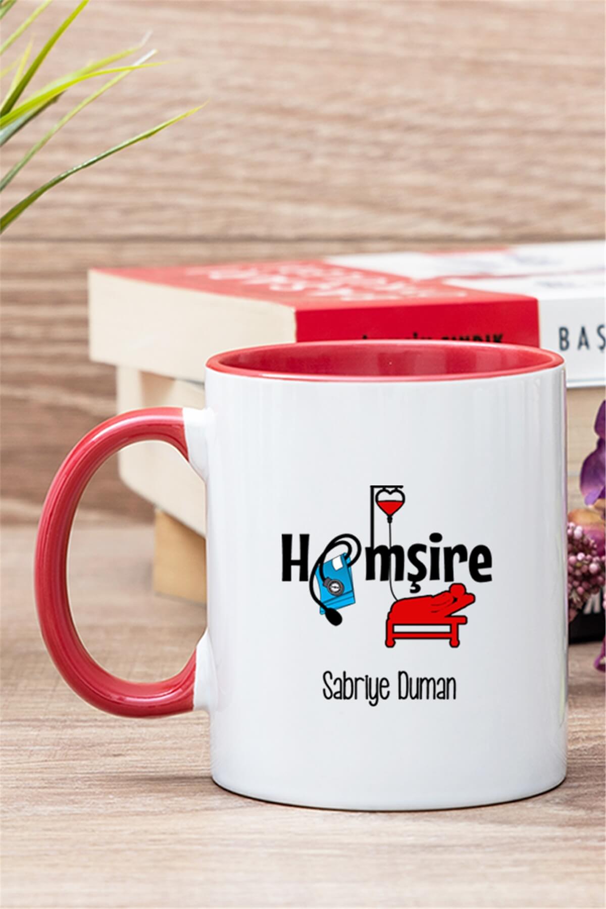 Hemşire İçi Renkli Kupa Bardak