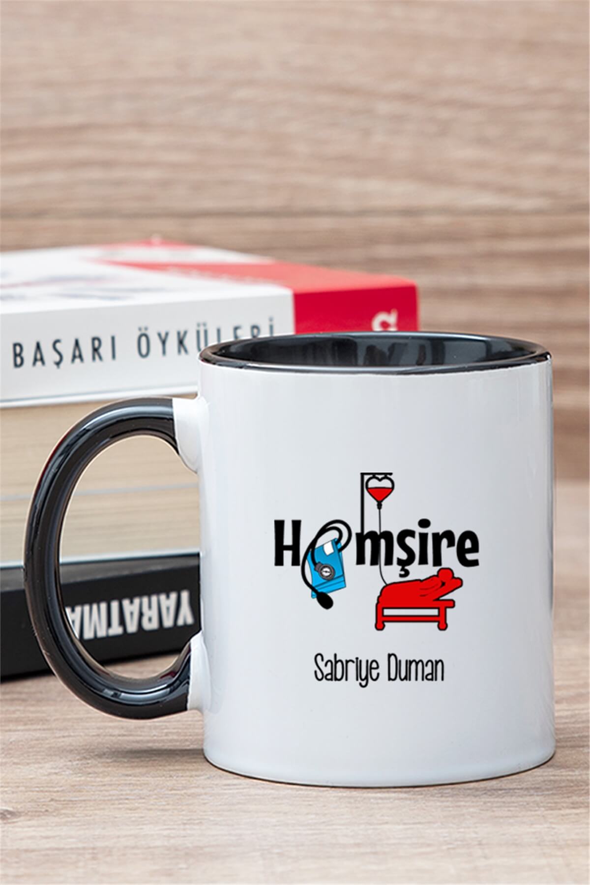 Hemşire İçi Renkli Kupa Bardak