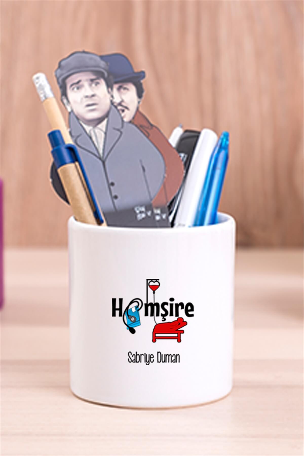 Hemşire Seramik Kalemlik
