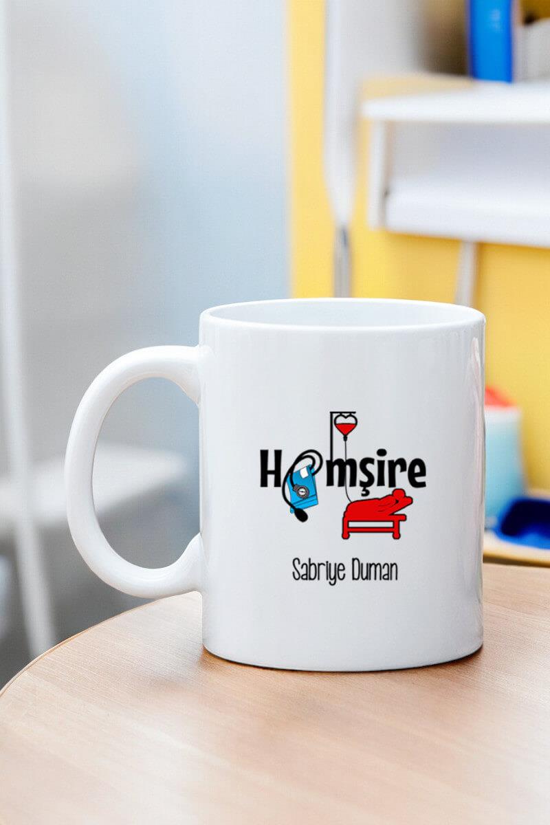 Hemşireye Hediye Beyaz Kupa Bardak