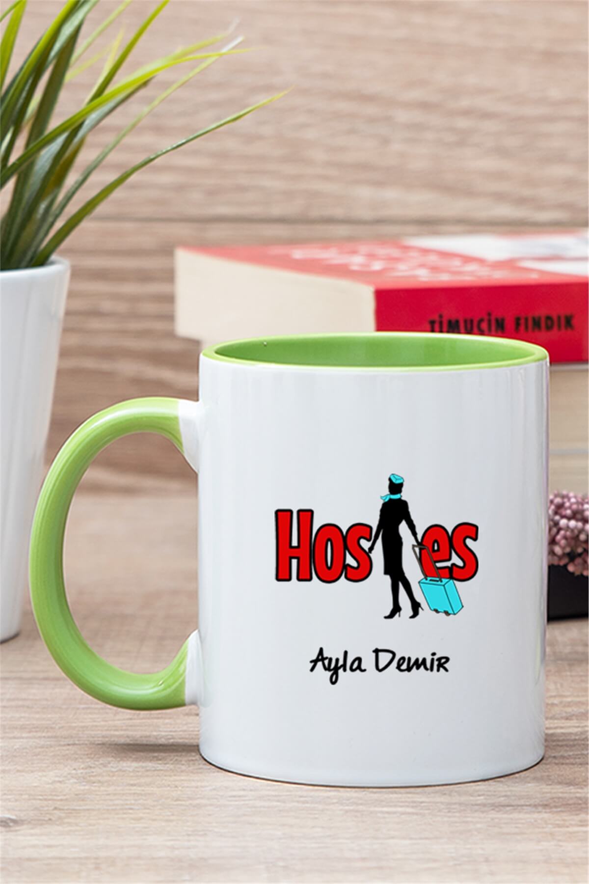 Hostes İçi Renkli Kupa Bardak