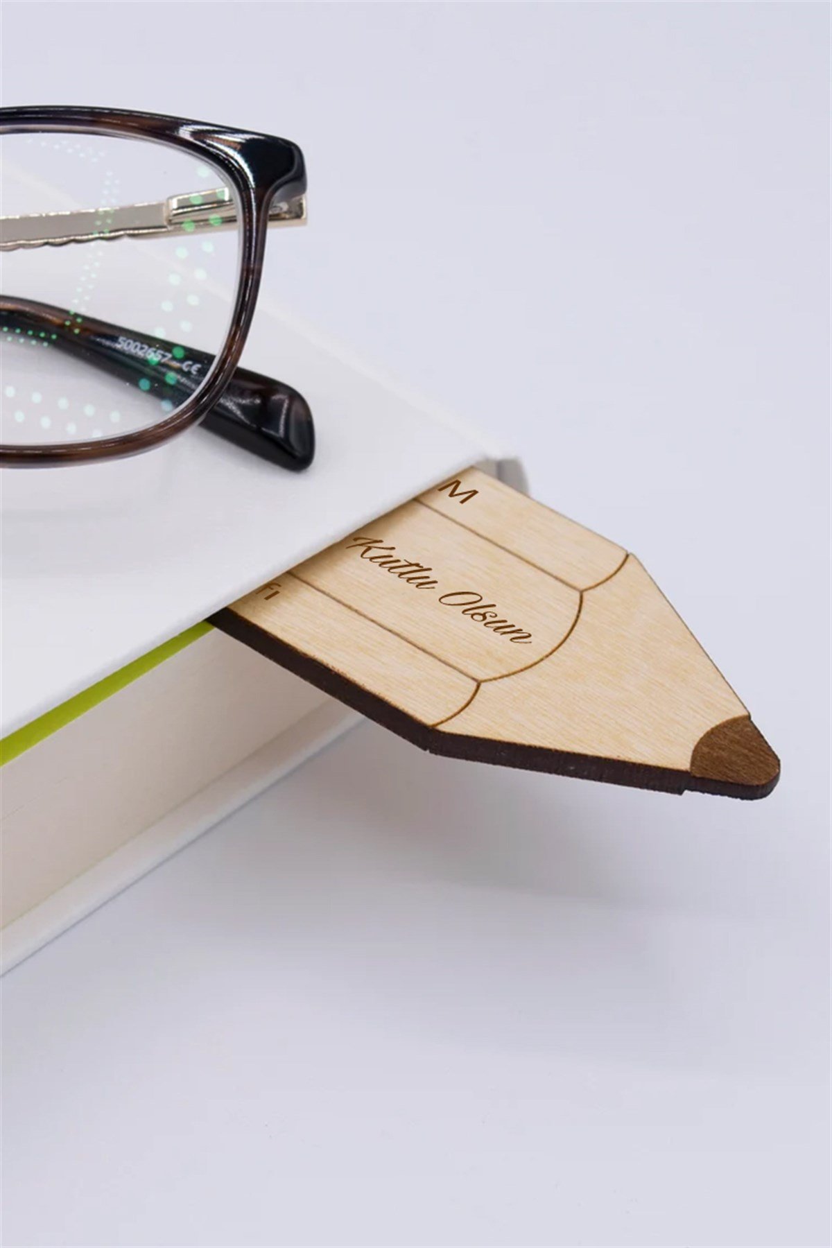 İlginç Öğretmenler Günü Hediyesi Ahşap Kitap Ayracı