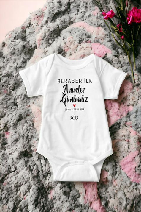 İlk Anneler Günü Hediyesi Tasarımlı Bebek Hediyesi Zıbın