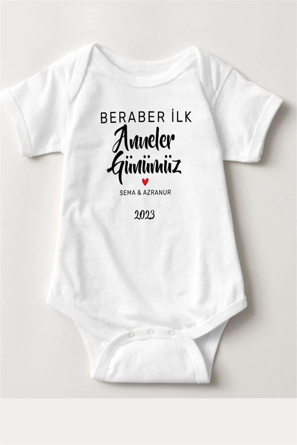 İlk Anneler Günü Hediyesi Tasarımlı Bebek Hediyesi Zıbın
