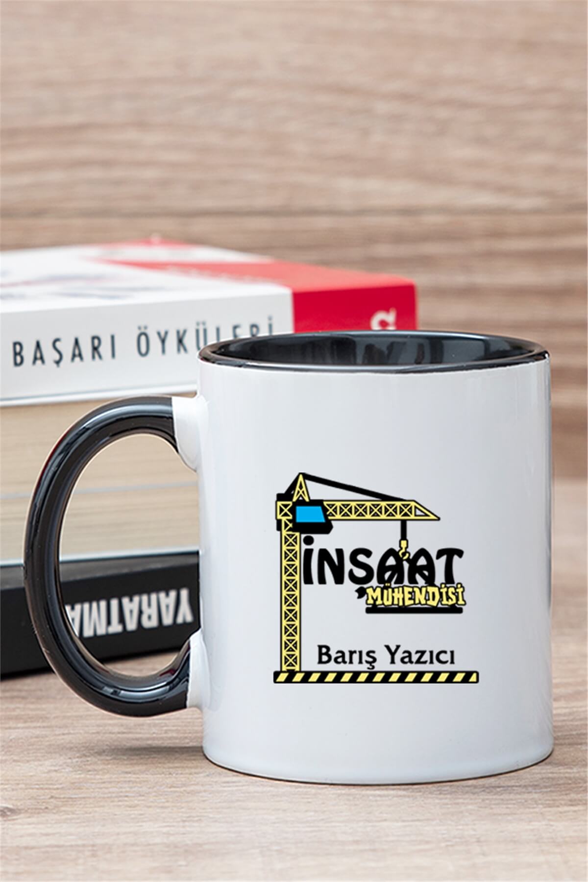 İnşaat Mühendisi İçi Renkli Kupa Bardak