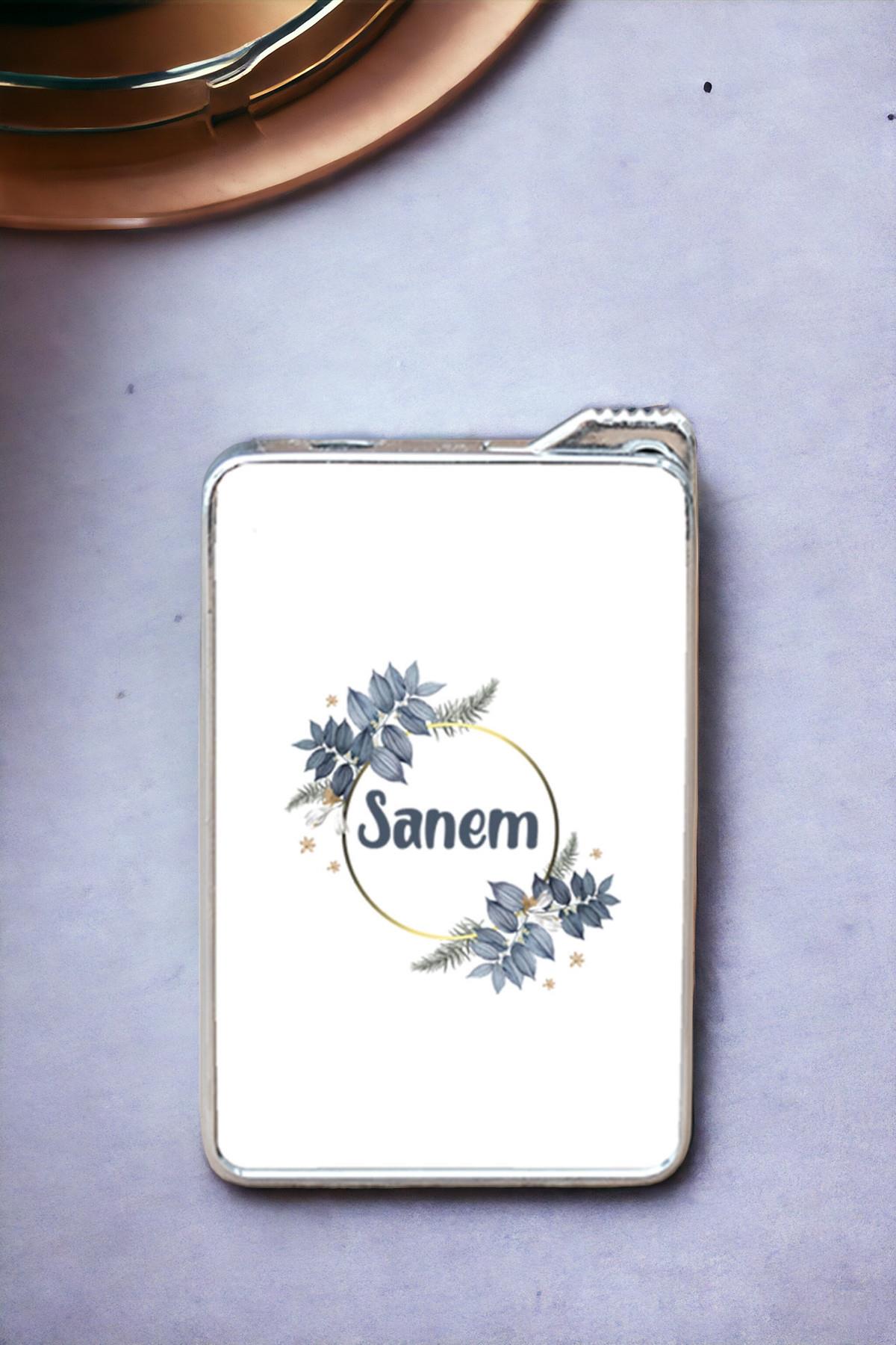 İsme Özel Çiçek Desenli Çakmak