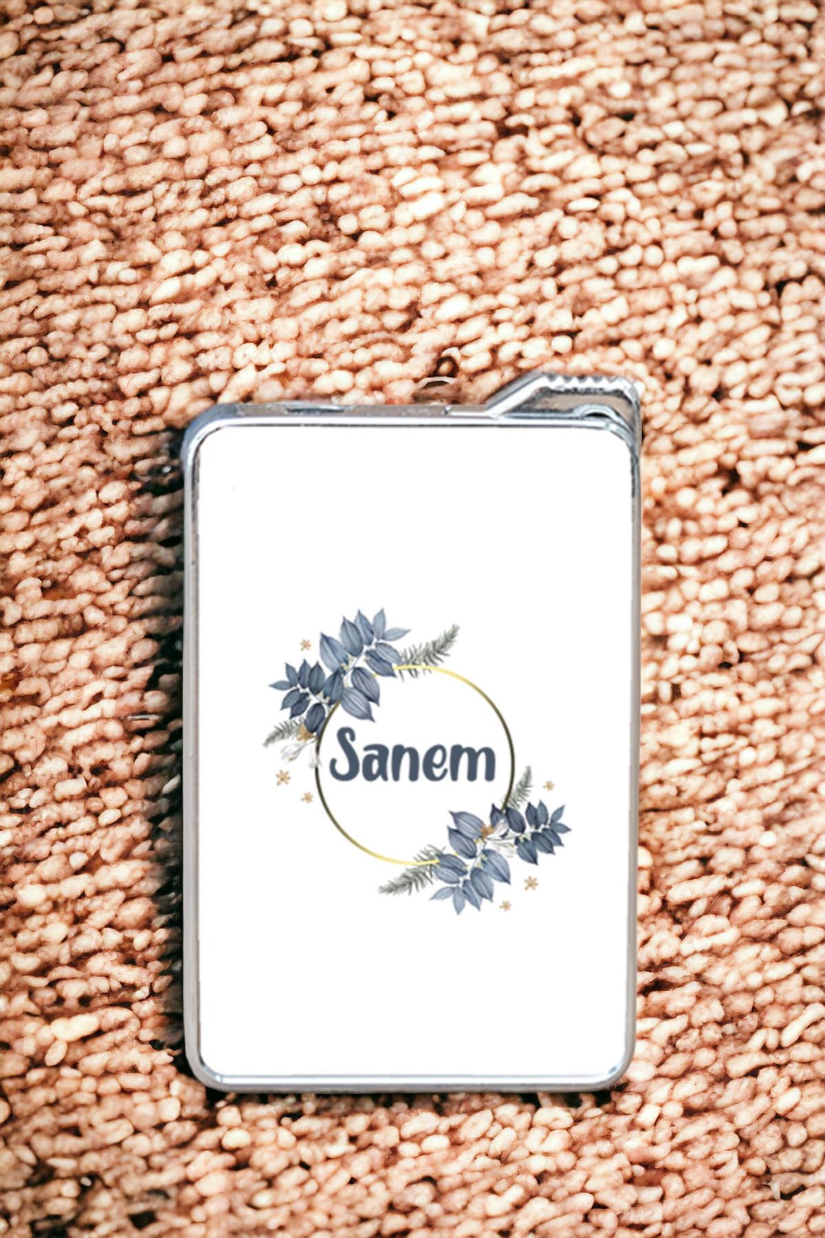 İsme Özel Çiçek Desenli Çakmak