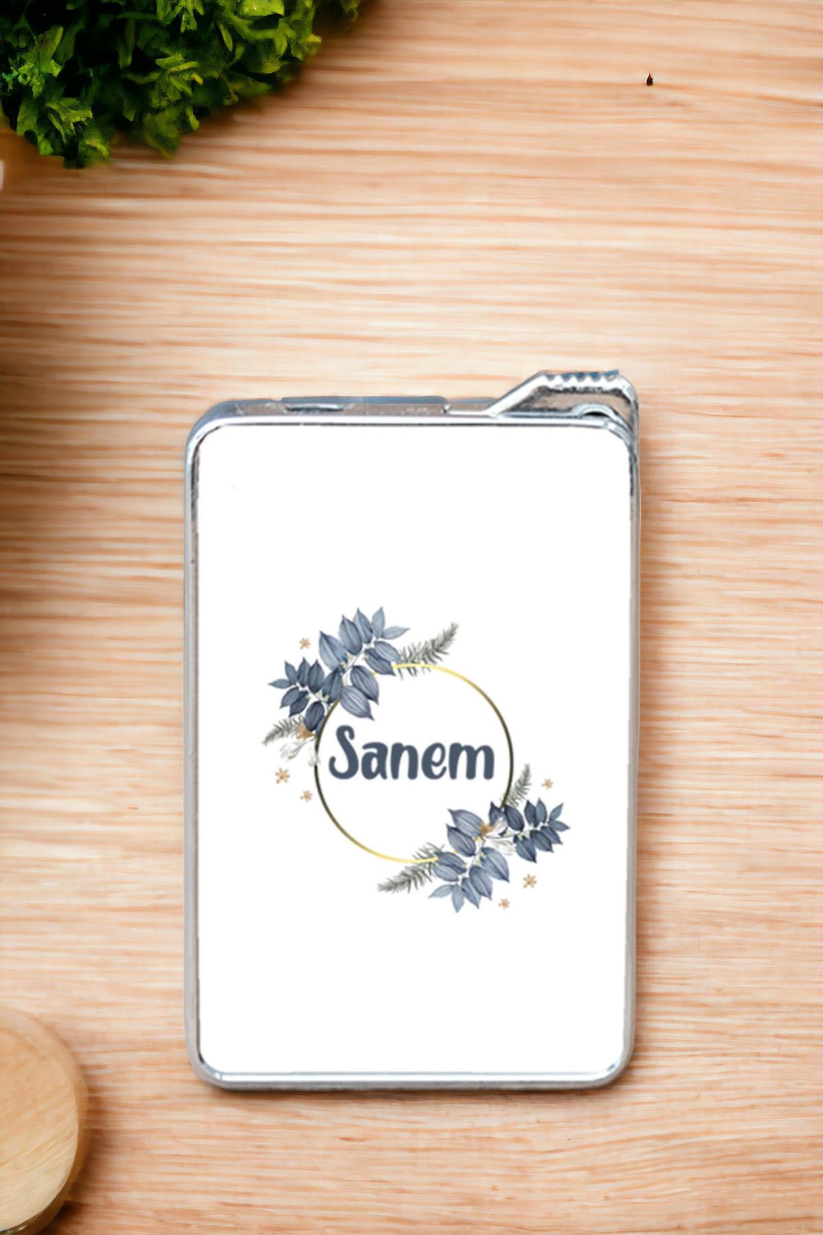 İsme Özel Çiçek Desenli Çakmak