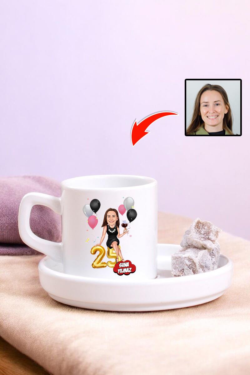 Kadına Doğum Günü Hediyesi Türk Kahvesi Fincanı
