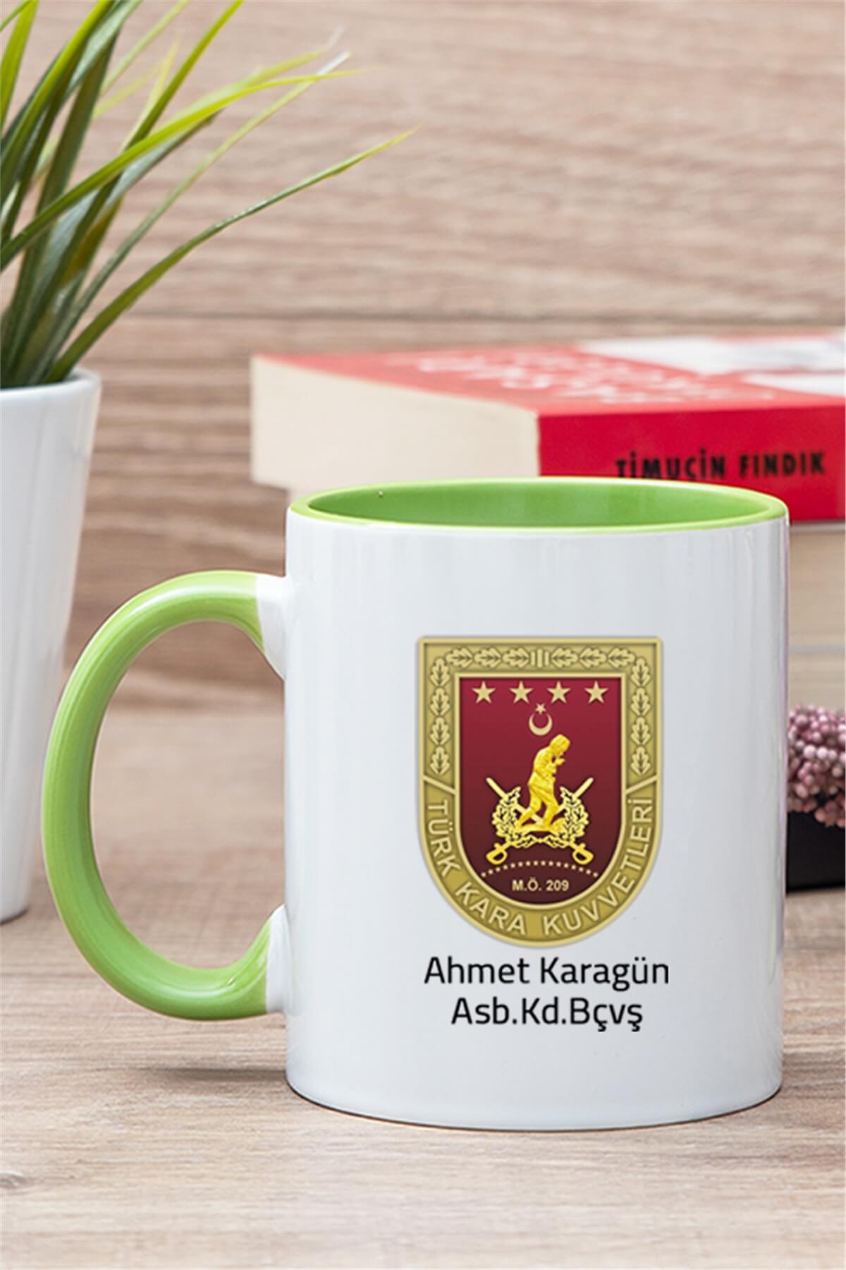 Kara Kuvvetleri İçi Renkli Kupa Bardak