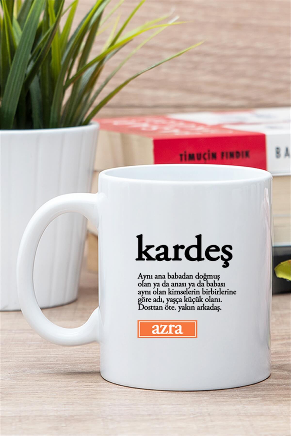 Kardeş Kelime Anlamı Beyaz Kupa Bardak