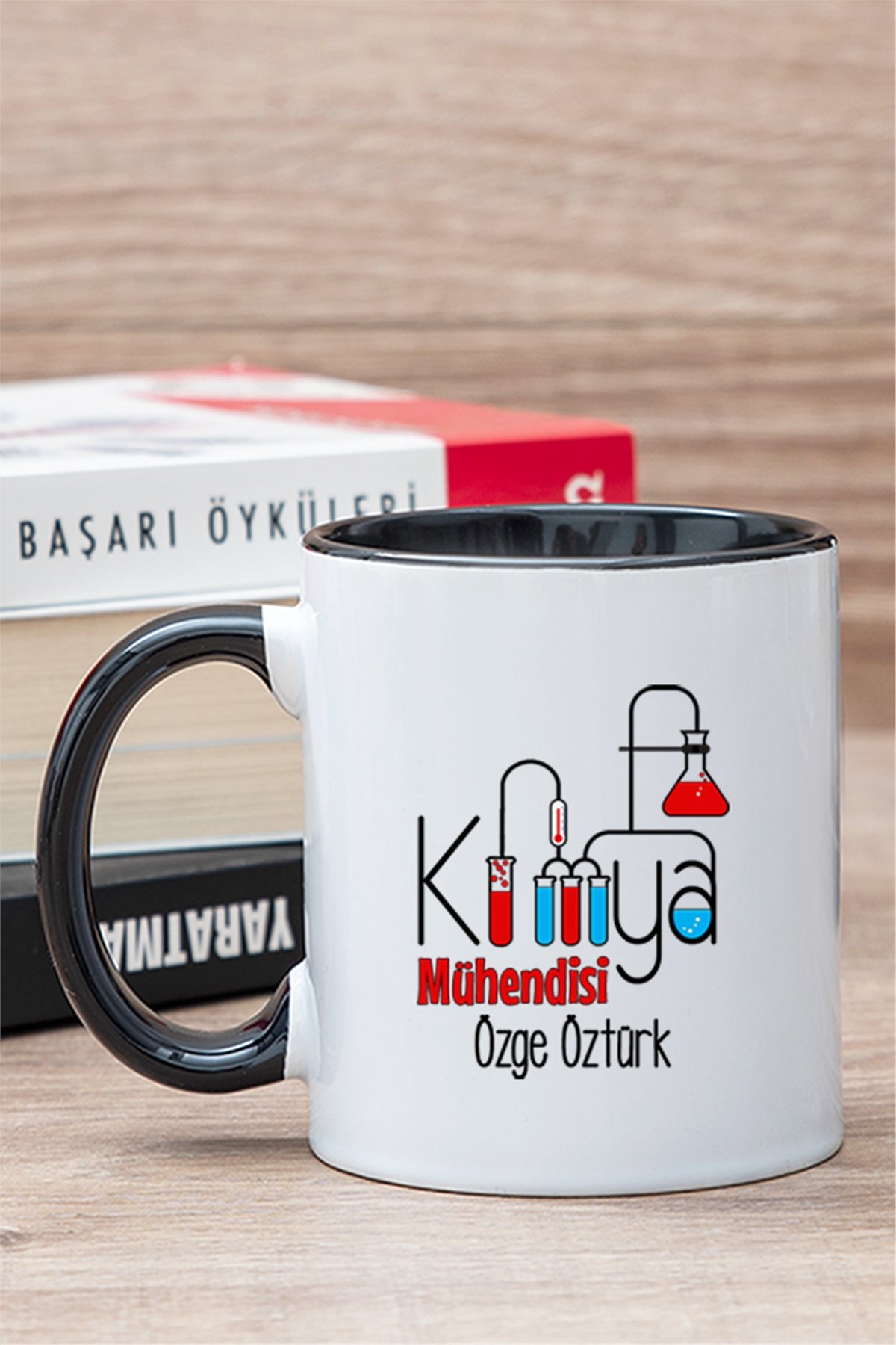 Kimya Mühendisi İçi Renkli Kupa Bardak